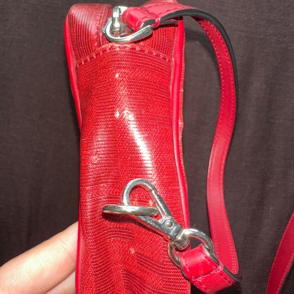 FENDI Vitello Century FF 1974 Stamp Rosso Camera Bag - Picture 8 of 10